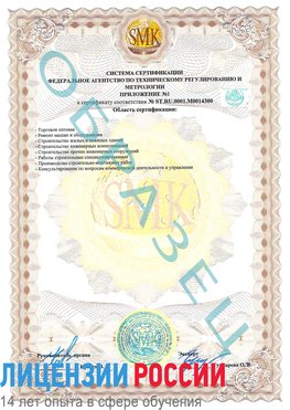 Образец сертификата соответствия (приложение) Чертково Сертификат OHSAS 18001
